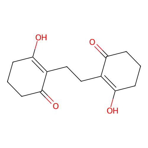 2-Cyclohexen-1-one, 2,2'-ethylenebis[3-hydroxy- structure