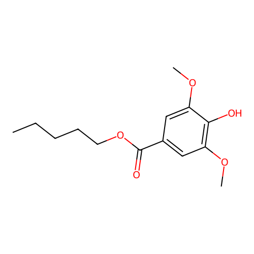 Pentyl syringate structure