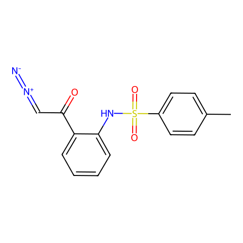 N-(2-(2-diazoacetyl)phenyl)-4-methylbenzenesulfonamide structure