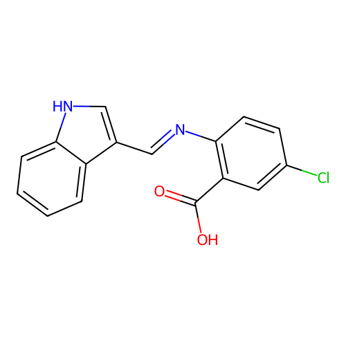 N-3-氯苯基邻氨基苯甲酸 structure