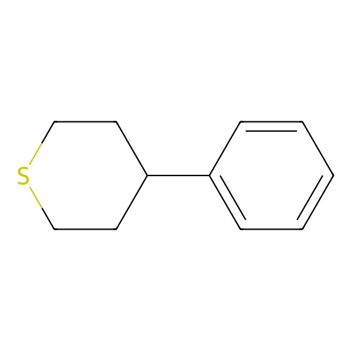 4-Phenylthiane structure