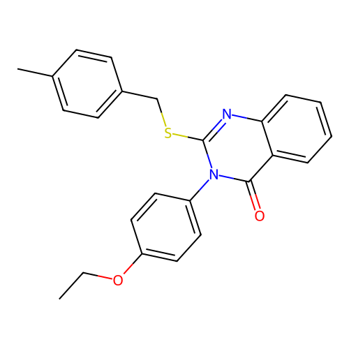 3-(4-ethoxyphenyl)-2-[(4-methylbenzyl)sulfanyl]quinazolin-4(3H)-one structure