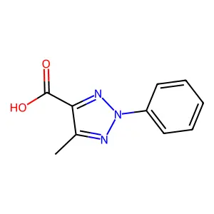 5-methyl-2-phenyl-2H-1,2,3-triazole-4-carboxylic acid structure