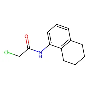 2-chloro-N-(5,6,7,8-tetrahydronaphthalen-1-yl)acetamide structure