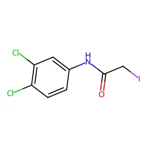N-(3,4-dichlorophenyl)-2-iodoacetamide structure