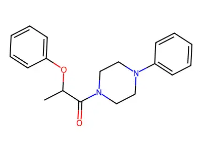2-Phenoxy-1-(4-phenylpiperazin-1-yl)propan-1-one structure