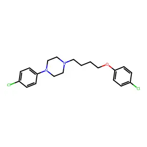 Piperazine, 1-(4-(p-chlorophenoxy)butyl)-4-(p-chlorophenyl)- structure