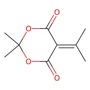 2,2-Dimethyl-5-(1-methylethylidene)-1,3-dioxane-4,6-dione structure