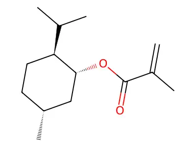 Menthyl methacrylate structure