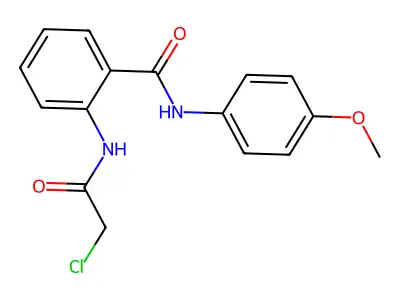 2-(2-chloroacetamido)-N-(4-methoxyphenyl)benzamide structure