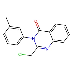 2-(chloromethyl)-3-(3-methylphenyl)quinazolin-4(3H)-one structure