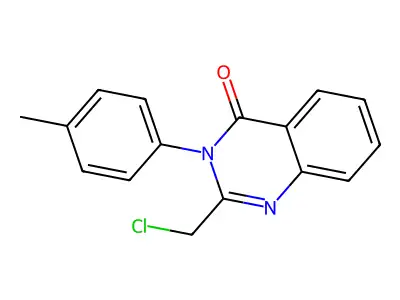 2-(chloromethyl)-3-(4-methylphenyl)quinazolin-4(3H)-one structure