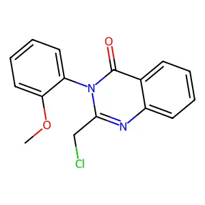 2-(chloromethyl)-3-(2-methoxyphenyl)quinazolin-4(3H)-one structure