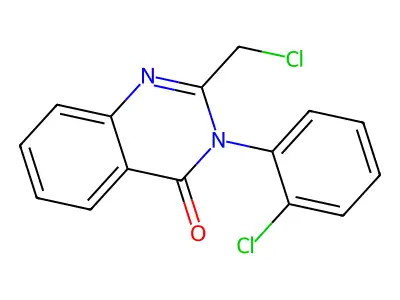 2-(Chloromethyl)-3-(2-chlorophenyl)quinazolin-4(3H)-one structure