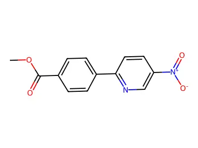Methyl 4-(5-nitro-2-pyridinyl)benzenecarboxylate structure