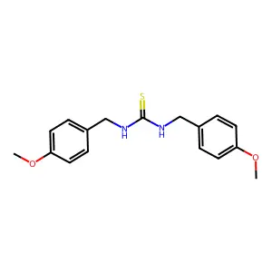 Thiourea, N,N'-bis((4-methoxyphenyl)methyl)- structure