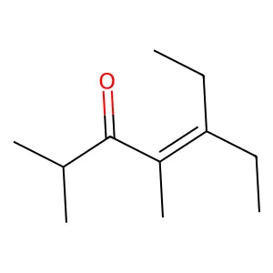 5-Ethyl-2,4-dimethyl-4-hepten-3-one structure