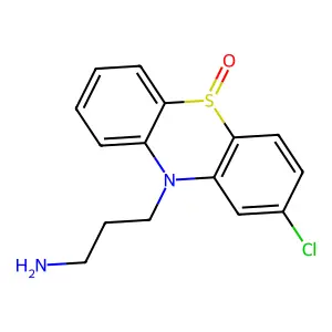 2-Chloro-10H-phenothiazine-10-propanamine 5-oxide structure