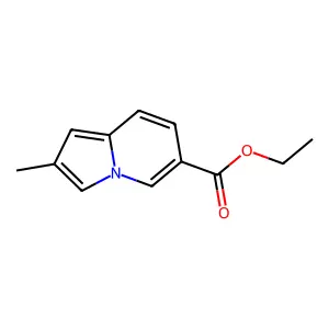 6-Indolizinecarboxylic acid, 2-methyl-, ethyl ester structure