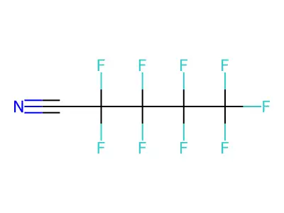 2,2,3,3,4,4,5,5,5-Nonafluoropentanenitrile structure