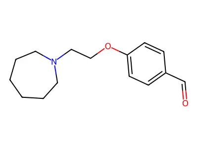 4-(2-(Azepan-1-yl)ethoxy)benzaldehyde structure