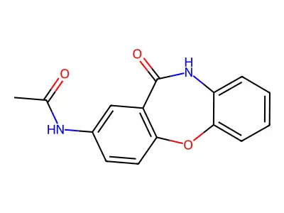 N-(6-oxo-5H-benzo[b][1,4]benzoxazepin-8-yl)acetamide structure