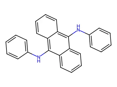 N9,N10-Diphenyl-9,10-anthracenediamine structure