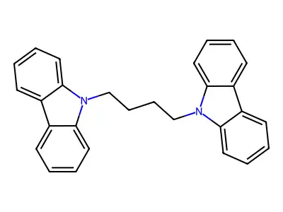 9-(4-Carbazol-9-ylbutyl)carbazole structure