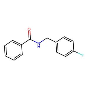 N-((4-Fluorophenyl)methyl)benzamide structure