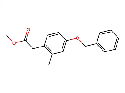 Methyl 2-methyl-4-benzyloxy-phenylacetate structure