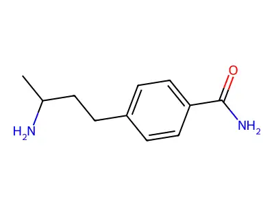 4-[3-Amino-3-methylpropyl]benzamide structure