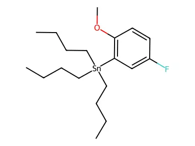 Tributyl(5-fluoro-2-methoxyphenyl)stannane structure