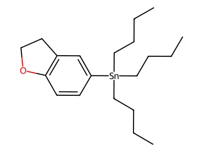 Tributyl(2,3-dihydro-1-benzofuran-5-yl)stannane structure