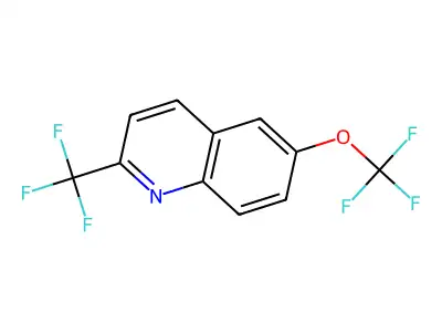 6-(Trifluoromethoxy)-2-(trifluoromethyl)quinoline structure