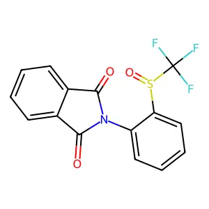 2-[2-(Trifluoromethylsulfinyl)phenyl]isoindole-1,3-dione structure