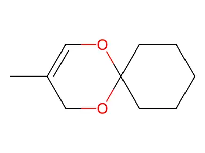 3-methyl-1,5-dioxaspiro[5.5]undec-3-ene structure