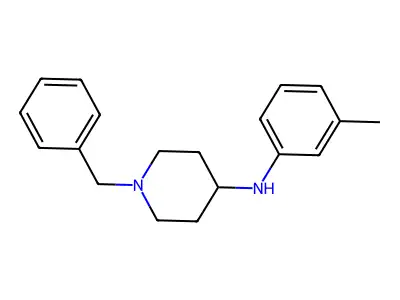 1-benzyl-N-(3-methylphenyl)piperidin-4-amine structure