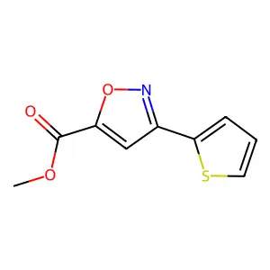 Methyl 3-(2-thienyl)-5-isoxazolecarboxylate structure