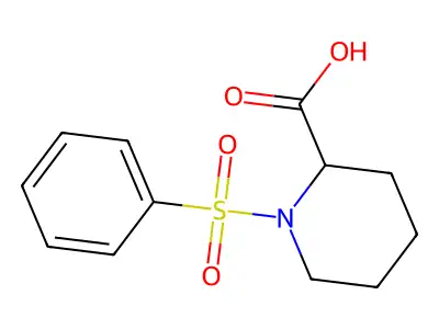 1-(Benzenesulfonyl)piperidine-2-carboxylic acid structure