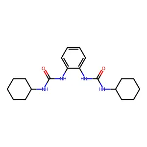 N',N'''-1,2-phenylenebis(N-cyclohexylurea) structure