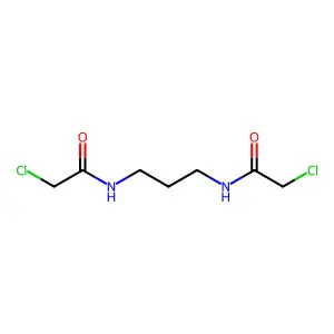 N,N'-1,3-Propanediylbis(2-chloroacetamide) structure