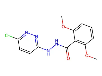 N'-(6-chloropyridazin-3-yl)-2,6-dimethoxybenzohydrazide structure
