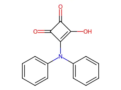 3-Cyclobutene-1,2-dione, 3-(diphenylamino)-4-hydroxy- structure