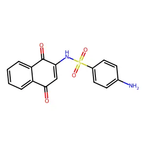 4-amino-N-(1,4-dioxo-2-naphthyl)benzenesulfonamide structure