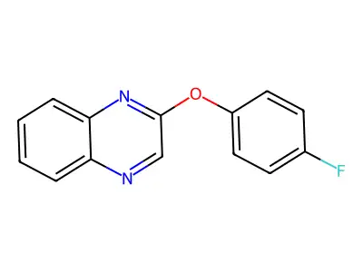2-(4-Fluorophenoxy)quinoxaline structure