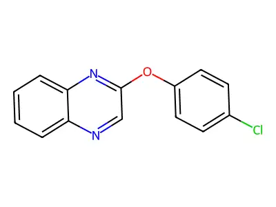 2-(4-Chlorophenoxy)quinoxaline structure