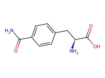 L-4-Carbamoylphenylalanine structure
