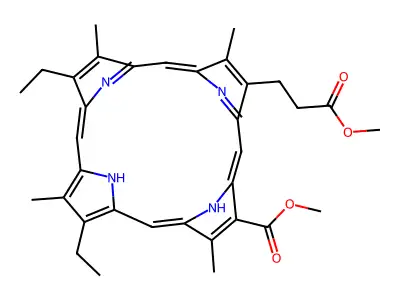 Rhodoporphyrin(xv) dimethyl ester structure