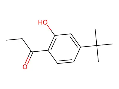 Propiophenone, 5-tert-butyl-2-hydroxy- structure
