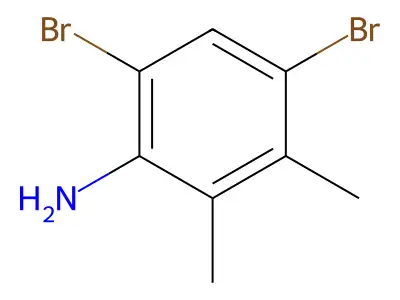 4,6-Dibromo-2,3-dimethylaniline structure